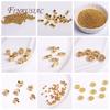 18K Gold Plated Beads 100Pcs - Premium Jewelry Making Supplies for Necklace Bracelet DIY, High-Shine Gold Spacer Beads Wholesale