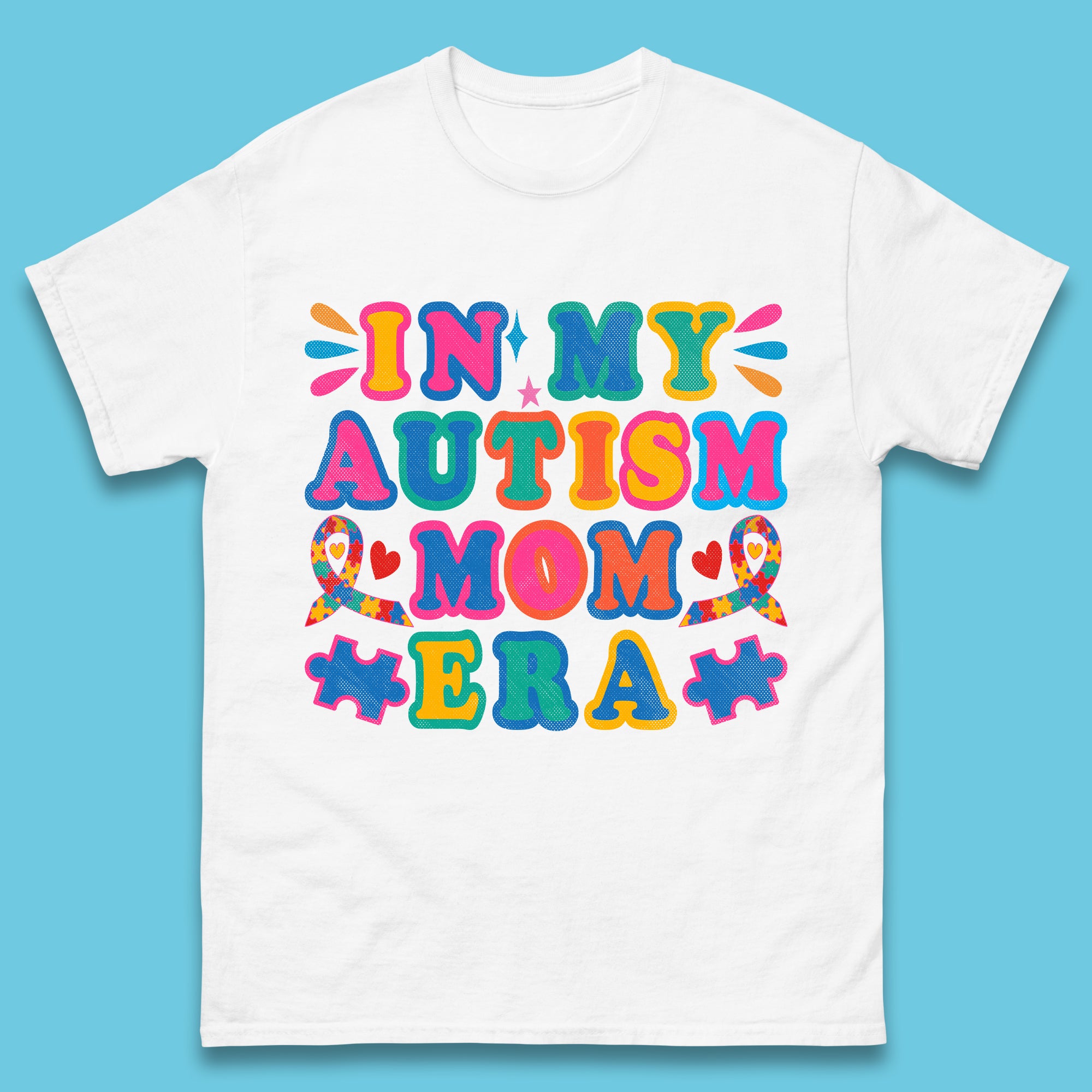 Autism Mom Era T-Shirt Womens Tops Tees S