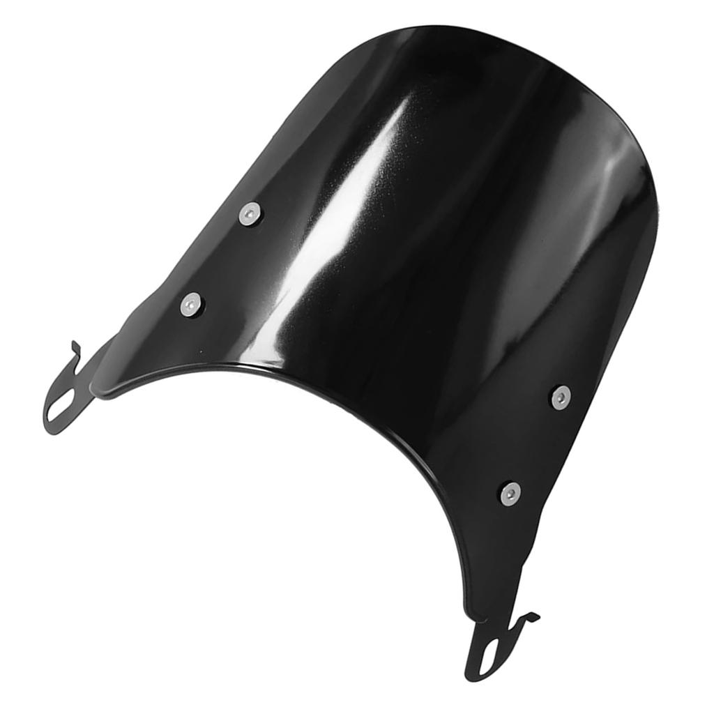 Universal Motorcycle Windshield Wind Deflector Windscreen Front Flyscreens for Motorbike 4"-7" LED Headlight