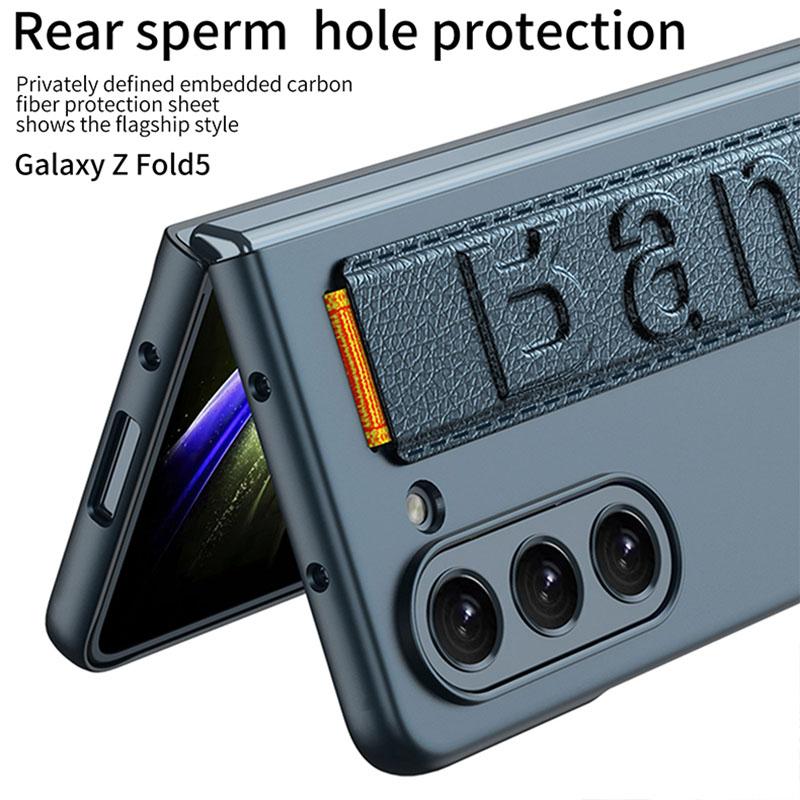Pouzdro pro Samsung Galaxy Z Fold 5 4 Pouzdro Ultratenký náramek Antidetonační kryt z tvrdého plastu pro Galaxy Z Fold5 5G