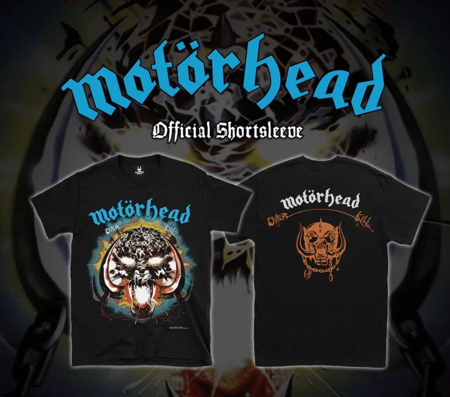 

Motorhead VintageStyle Short Sleeve Shirt – Overkill Iconic Album Artwork Desig Unisex T-Shirt L
