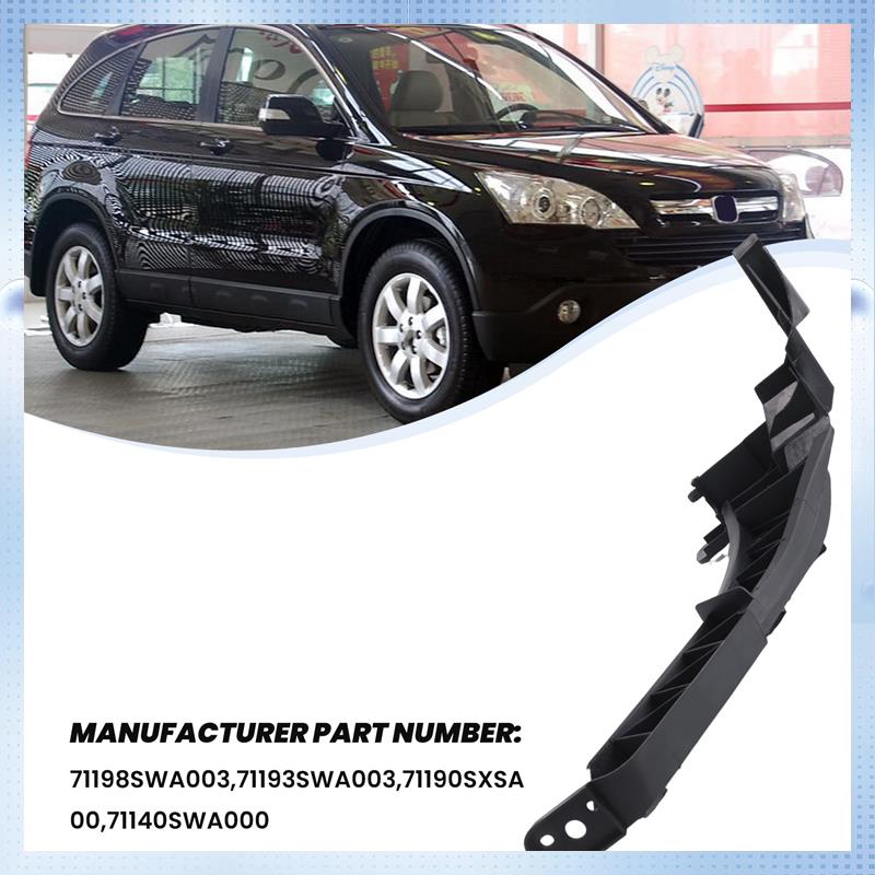 

A51K-4 Pieces Efront Headlights And Bumper Brackets Set For 2007-2011 Honda Crv чорний