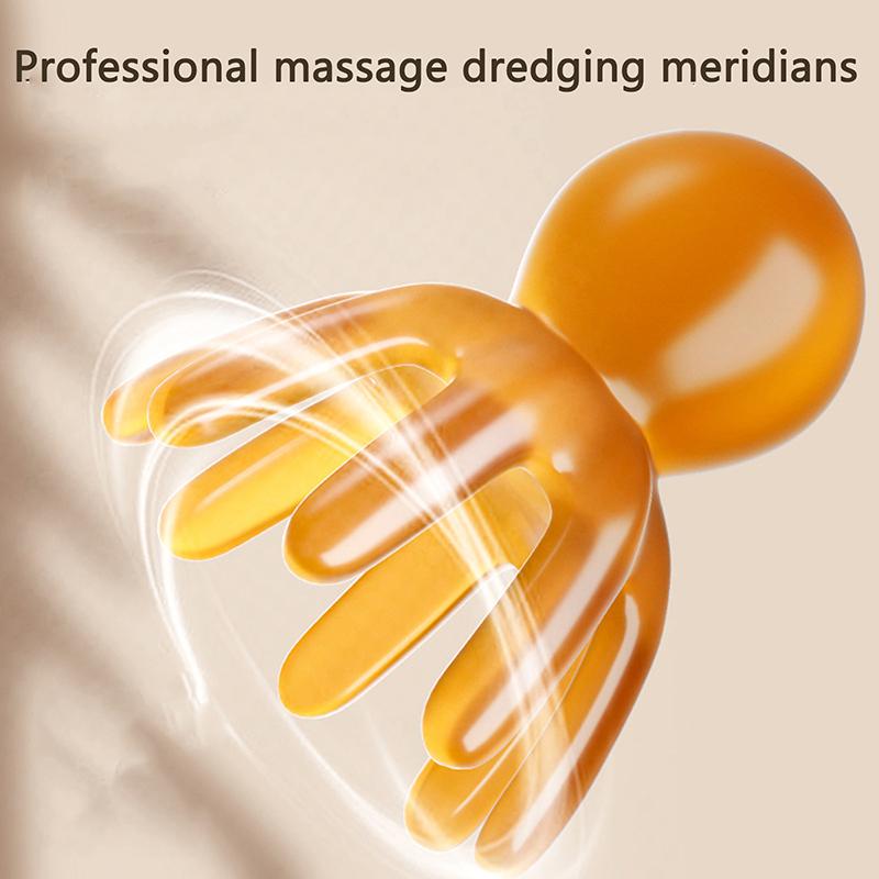 Plastics Octopus Comb Head Massager Meridian Scraping Scalp Massage Acupuncture Spa Body Home Health Therapy Tool