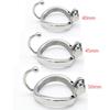 Men's Stainless Steel Chastity Device with Egg Separator and Snap Ring - SM Training CB Cage Bird Cage C275