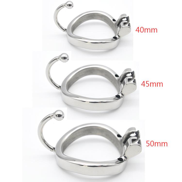 Men's Stainless Steel Chastity Device with Egg Separator and Snap Ring - SM Training CB Cage Bird Cage C275