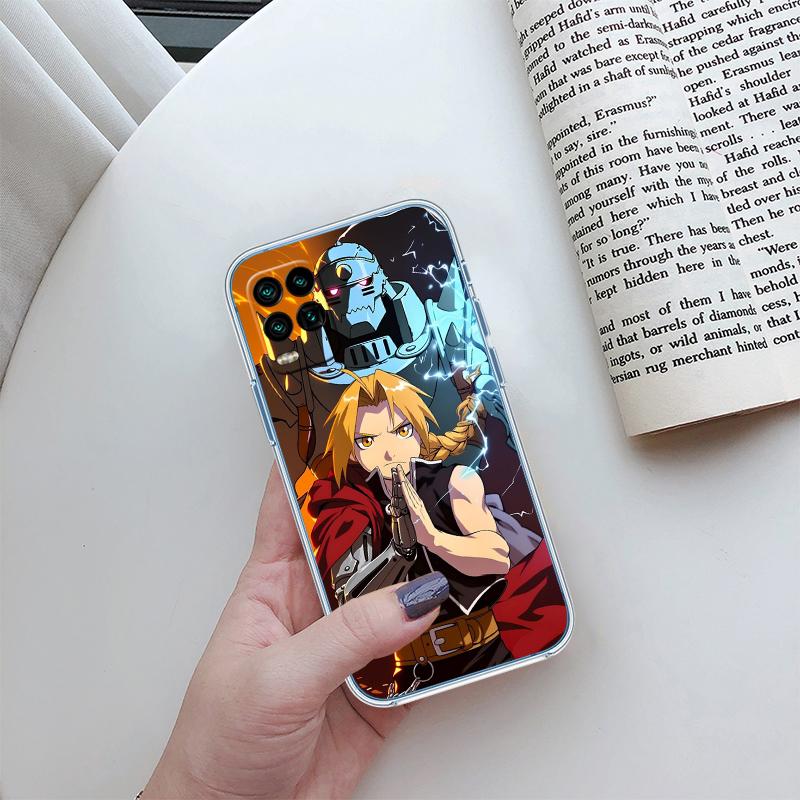 RA13 Fullmetal Alchemist Case for Motorola G10 G20 G30 G31 G32 G34 G35 G41 G42 G50 G51 G52 G55 G60 G60S G62 G71 G72 G75