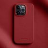 MELKCO Per iPhone 14 Pro Vera Pelle di Mucca+PC Cover per Telefono Custodia Antigraffio