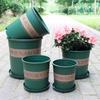 2025 Breathable Resin Flower Pot for Small Succulent, Pothos, Large Rose, and Balcony Use