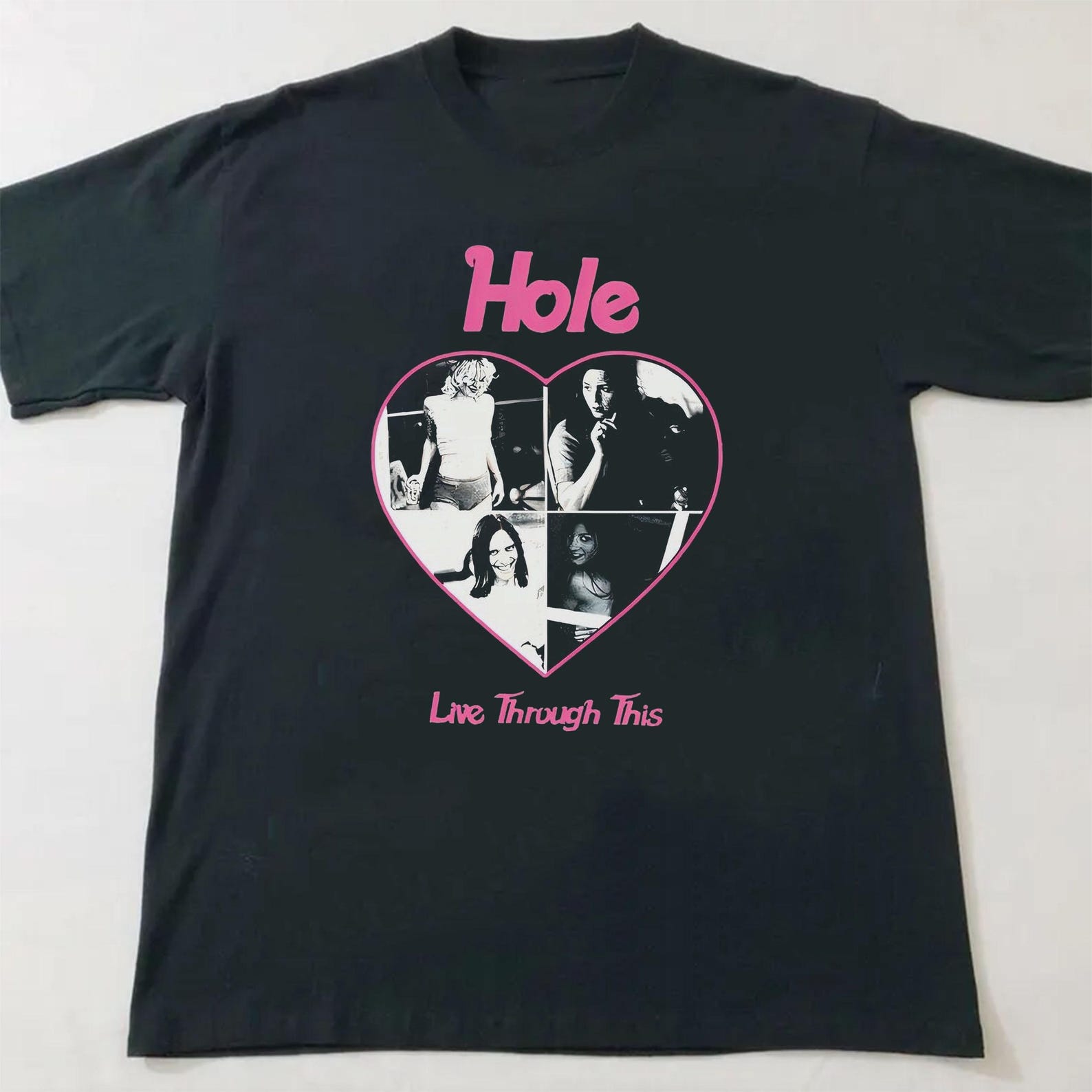 Hole Band T-shirt, Unisex Cotton Shirts, 90s band shirt 3XL