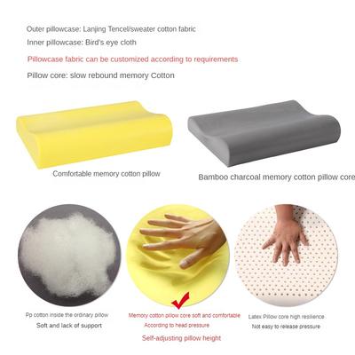 Long Pillow Memory Foam Bedding Pillow Neck Protection Slow Rebound Shaped Maternity Pillow For Sleeping Orthopedic Pillows