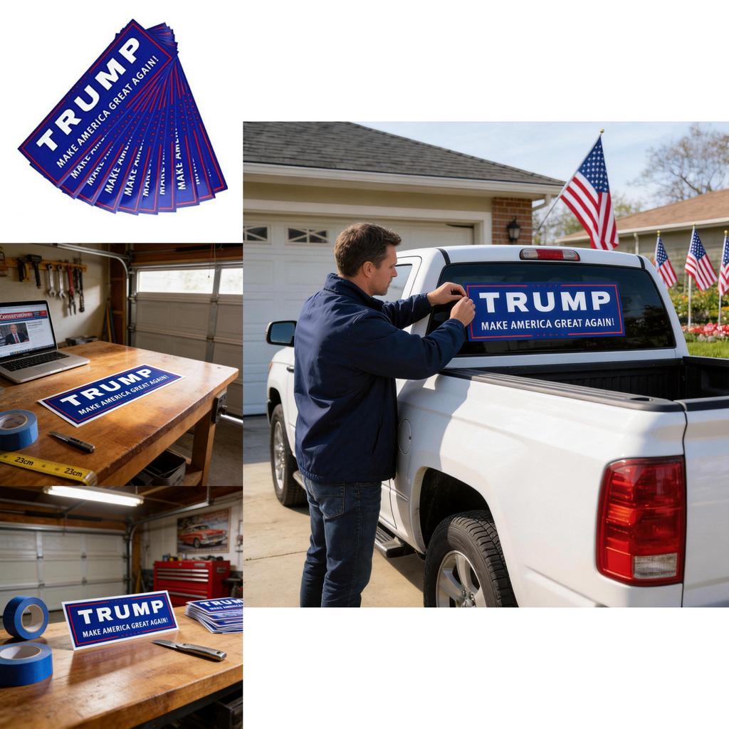 Trump Make America Great Again Vinyl Autoaufkleber Packung für LKWs und Fahrzeuge