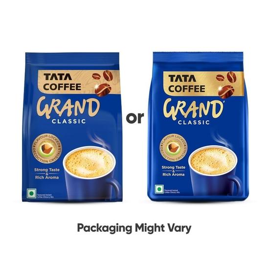 Tata Classic Instantkaffee, 100g Beutel, Zichorienmischung mit starkem Geschmack & reichem Aroma, mit aromageschützten Dekoktkristallen