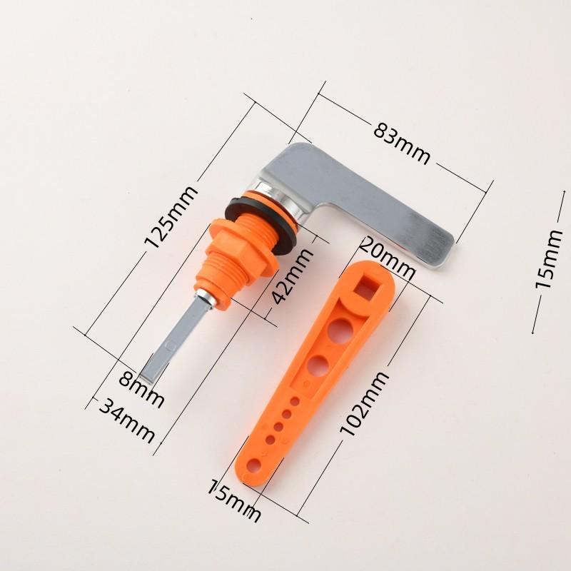 

Compact Zinc Alloy Toilet Wrench with Ergonomic Bent Handle for Tank Service White Orange Blue 12.5 x 3.4 x 4.2 cm помаранчевий