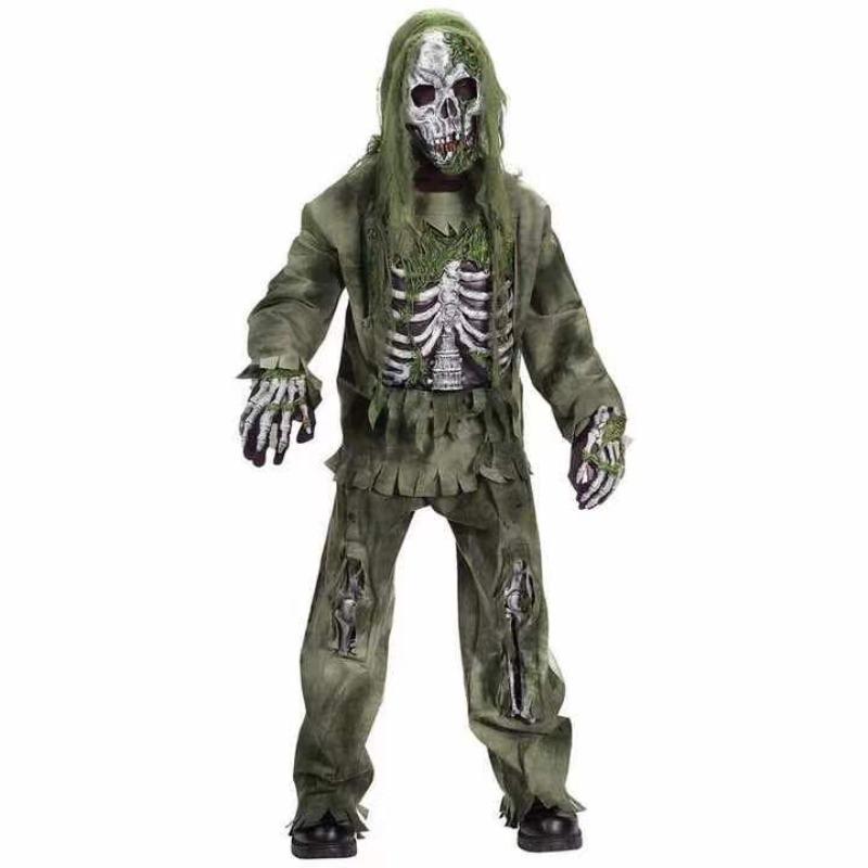 Creations Zombie Kostüm für Kinder Erwachsene Gruseliges Skelett Lebender Toter Zombie Kostüm Monster Kostüm für Halloween Spooktacular