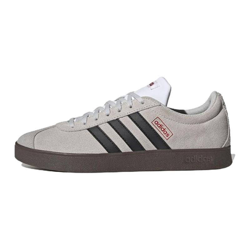 Adidas VL COURT 2.0 Cushioning Abrasion Resistant Cushioning, Wear Resistant Low top Skateboard Shoes Custard HQ1802(Team399-)