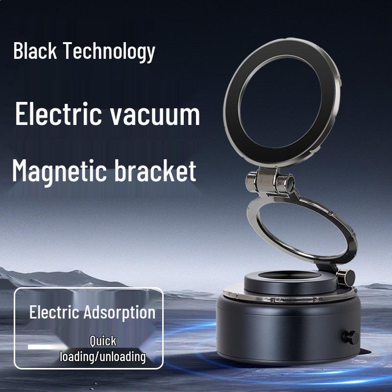 Magnetic Vacuum Phone Holder for Desktop, Wall, or Car Dashboard