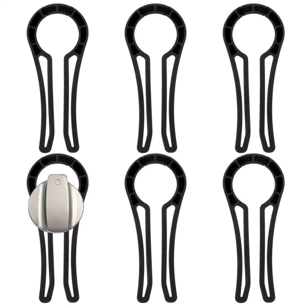 10pcs Black Stove Knob Covers Plastic Kid Proof Locks New Oven Knob Covers for Pet Kid