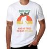 Bigfoot Is Real And He Tried To Eat My Ass T-Shirt Tops Boys Whites Plus Sizes Mens Cotton T Shirts