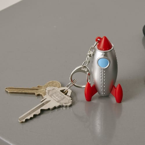 Kikkerland Rocket Keychain KRL79