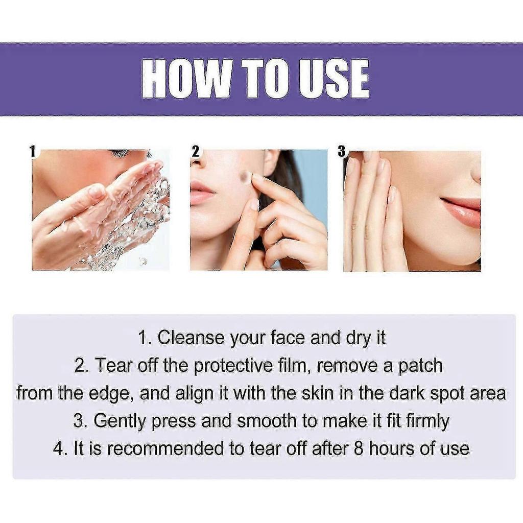 Dark Spot Removal Patch Contains Niacinamide, Vitamin C, Licorice Root Extract