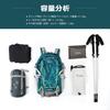 Mountaintop 40L Backpack Hiking Outdoor Rain Cover Travel - Waterproof, Backpack, Backpack, Carry-on Size, Lightweight, Included,