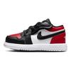 Zapatillas de Bebé Air Jordan 1 Low ALT TD Bred Toe Rojo Gimnasio Blanco Negro CI3436-612
