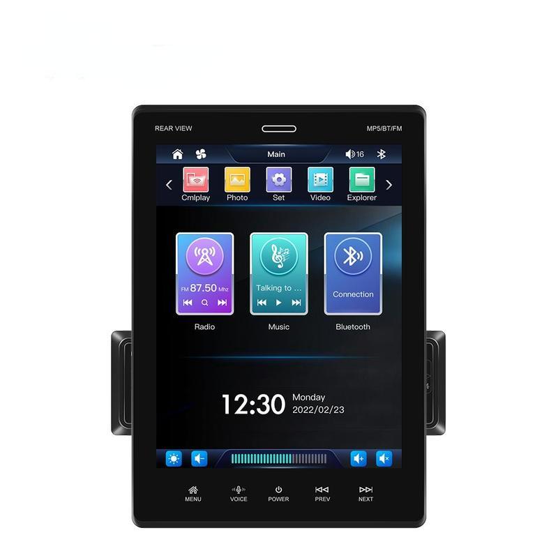 1 Din 9.5 Inch Vertical Touch Screen Car MP5 Player Carplay Android Auto Mirror Link DVR Rear View SWC Bluetooth FM TF/USB