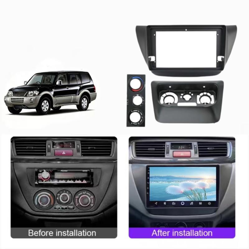 9inch Frame For MITSUBISHI Lancer IX 2005-2008 Car Fascias 2 Din Head Unit Panel Dash Frame Installation