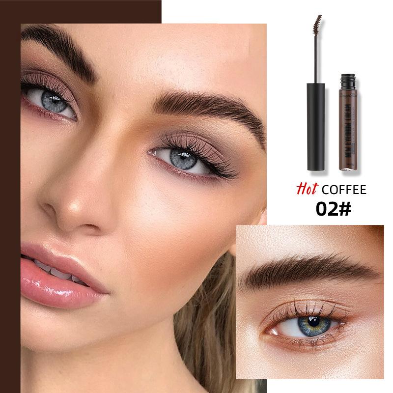 Pláštěnka na obočí Voděodolná a odolná proti potu Nesundávat make-up Transparentní fixační roztok Tmavý kari krém na barvení obočí
