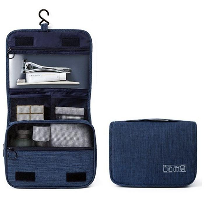 ARDA Men's Travel Cosmetic Bag, Navy Blue