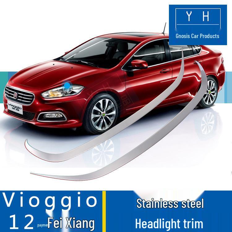 

2012 Fiat Viaggio Stainless Steel Front Headlight Trim QJL/Qian Jun Lian