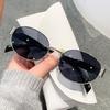 Small Metal Frame Oval Sunglasses For Women Fashion Luxury Shades UV400 Eyewear Men Vintage Sun Glasses