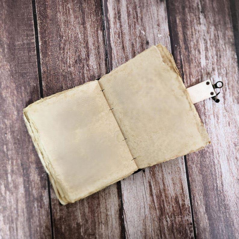 Leather Journal, Leather Dairy, Notebook, Deckle Page Sketchbook, Dream Journal, Personalized Gift, Halloween Gift, Journals for Writing.