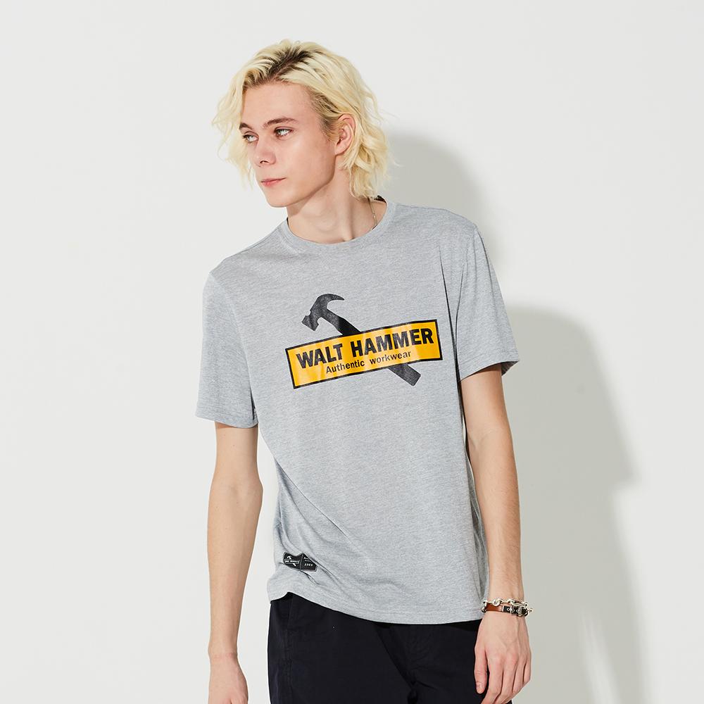 Walt Hammer T-Shirt 1202Ts105 Melange Grey Grey/S