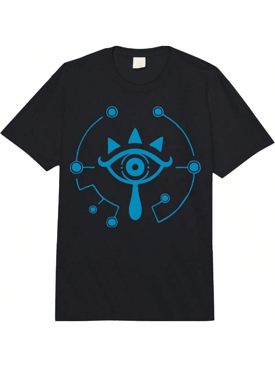 Zelda Breath Of The Wild Sheikah Eye Logo Graphic Comforts Colorss Adult Heavyweight T-Shirt S разноцветный