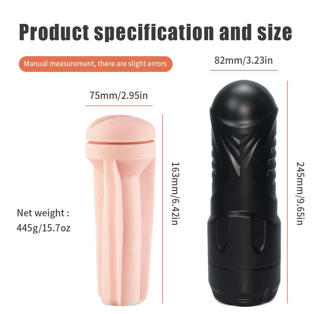 Vaginal Male Masturbator Cup Real Deep Throat Blowjob Pocket Pussy Manual Silicone Masturbation Massager Adults Sex Toys For