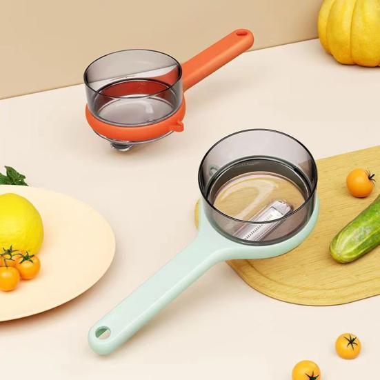 Stainless Steel Vegetable Peeler with Catcher Box Double-Sided Efficient Peeling Machine Multi-function Peelers for Home Kitchen Cooking