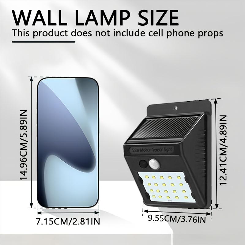 PIR Motion Sensor 20/30LED Sunlight control 3 sided Solar Energy Street light Yard Path Home Garden Solar Power lamp Wall Light