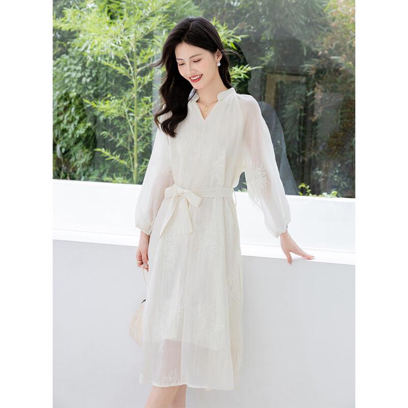 

Mocana Women s Elegant Long-Sleeve Mid-Length Dress M
