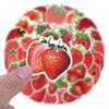 55 Pcs Strawberry Cartoons Graffiti Stickers: Waterproof & Perfect for Skateboards and Decorations