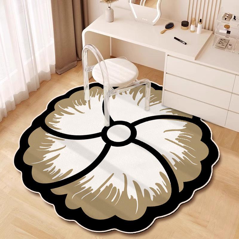 Rose-Shaped Diatom Mud Floor Mat - Stain-Resistant, Easy-to-Clean, for Bedroom or Living Room