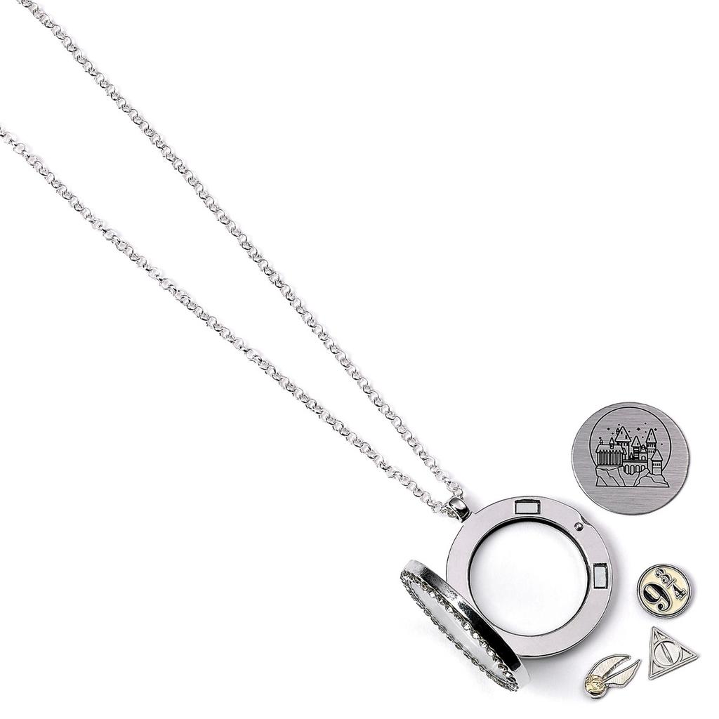 Harry Potter Floating Charm Locket Necklace with 3 charms