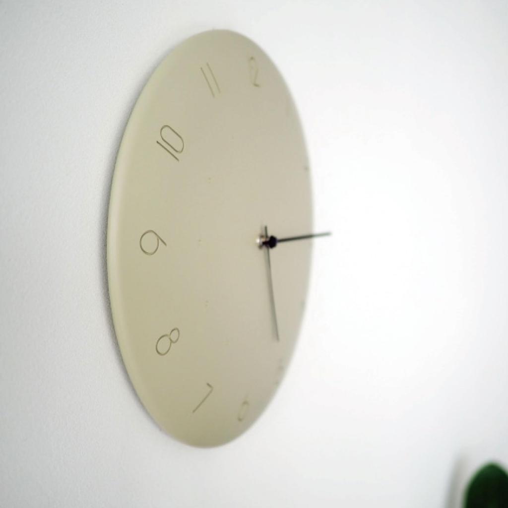 Interform Wall Clock Kalmar Gray Black Matte Diameter 28cm Sweep Movement CL-4340GY