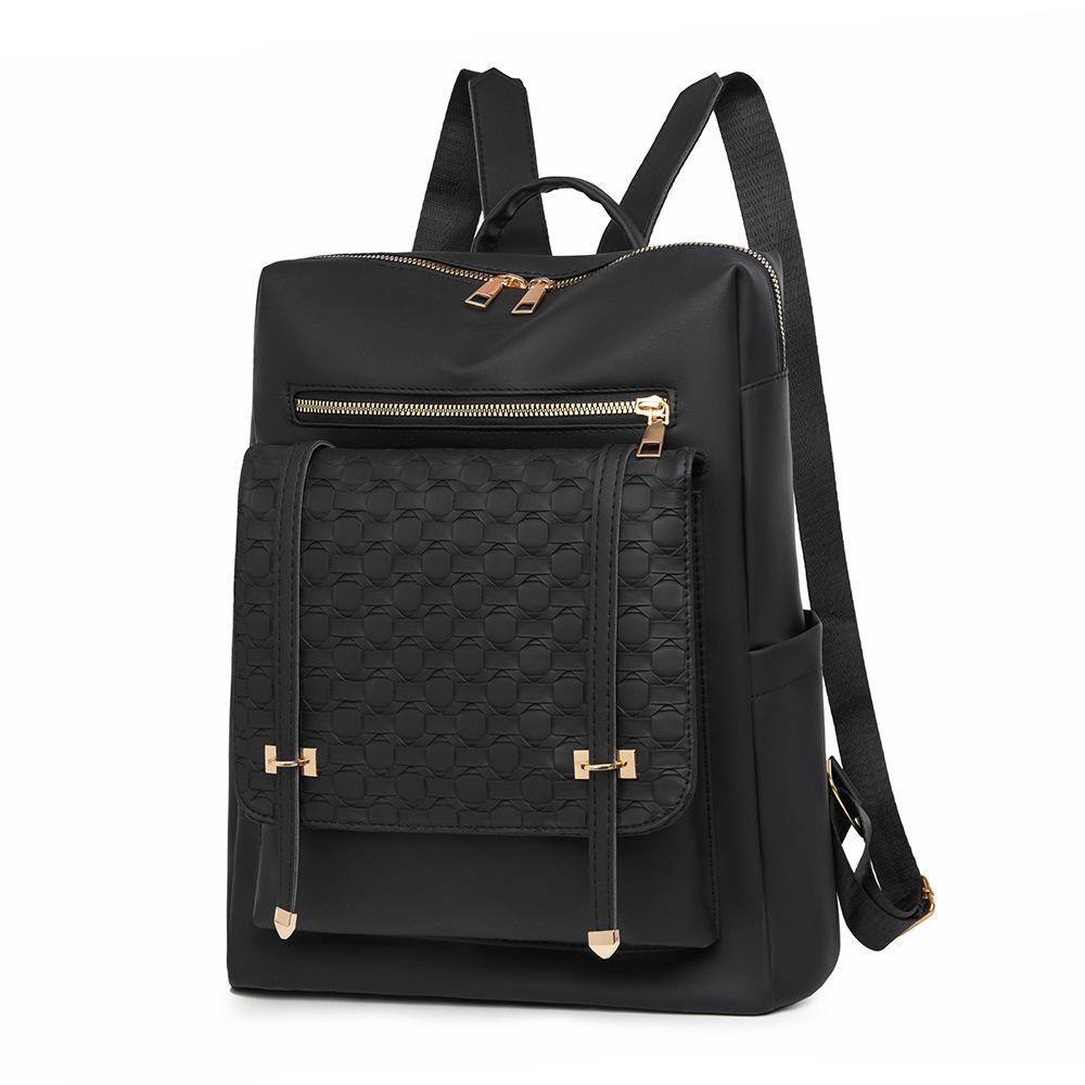 

Рюкзак женский Tide модный рюкзак повседневный PU мягкая кожа дорожная школьная сумка для студентов чёрный