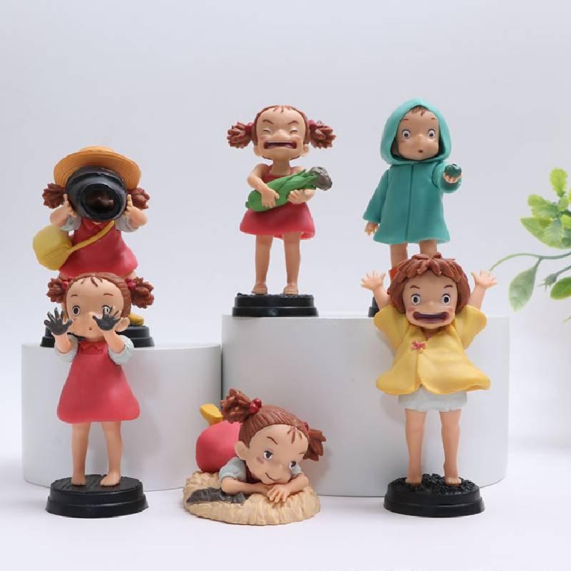 Entzückendes Ponyo und Sosuke Niedliches Figurenset Sammlerstück PVC Schreibtischdeko Geschenk für Frauen