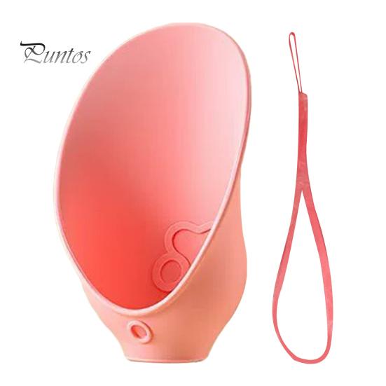 Dog Walking Water Feeder Bottle Adapter, Silicone Foldable Pet Drinking Cup, Portable Adapter Feeder, Leak-Proof Dispenser for Standard Bottles
