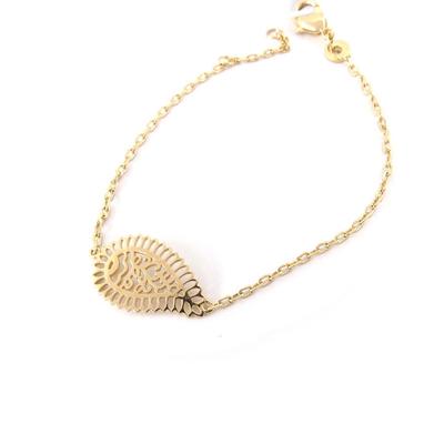 [K3413] - Pulseira banhada a ouro 'Coreografia'