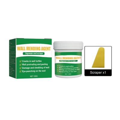 100g Wall Mending Agent Wall Repair Cream with Scraper Board Wall Crack Repair Mouldproof Quick Drying Wall Filler Cream
