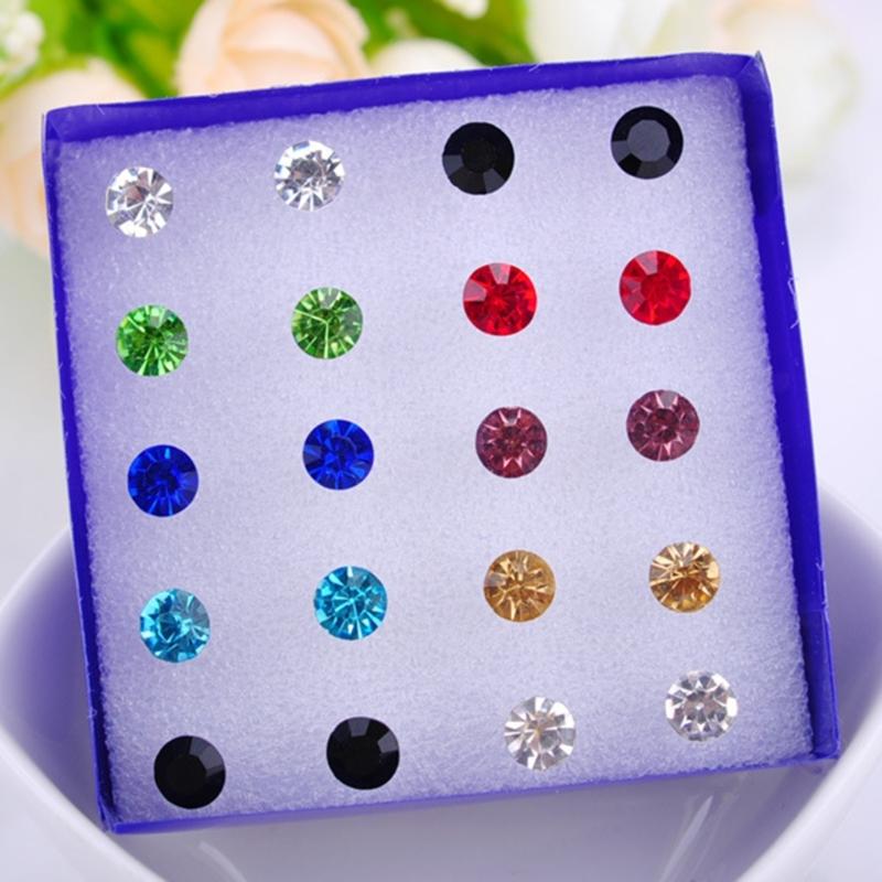 Anti Allergy Plastic Earrings Set Versatile Plastic Earrings Adornment Comfortable Resin Backs Ear Studs Ornament