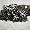 Vintage Y2K Leopard Print Scarf: Warm, Stylish, Versatile Shawl for Autumn/Winter